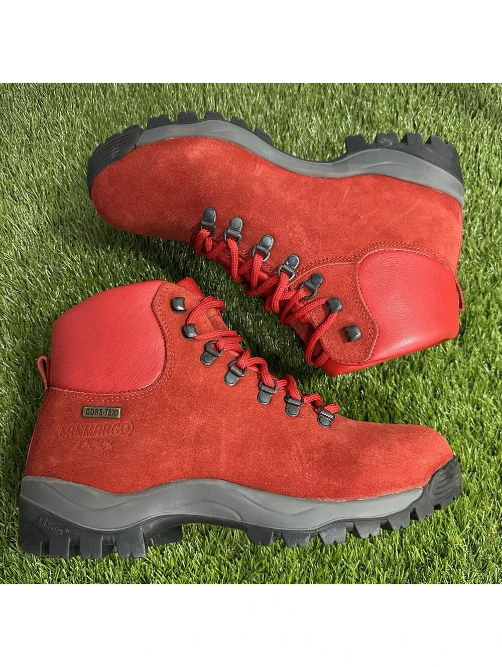 San Marco Laxx Red Nubuck Gore-Tex Hiking Boots Men’s Size 10.5